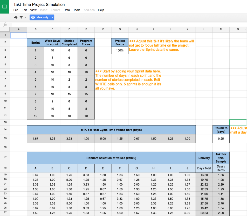 Monte Carlo Simulation Excel Template